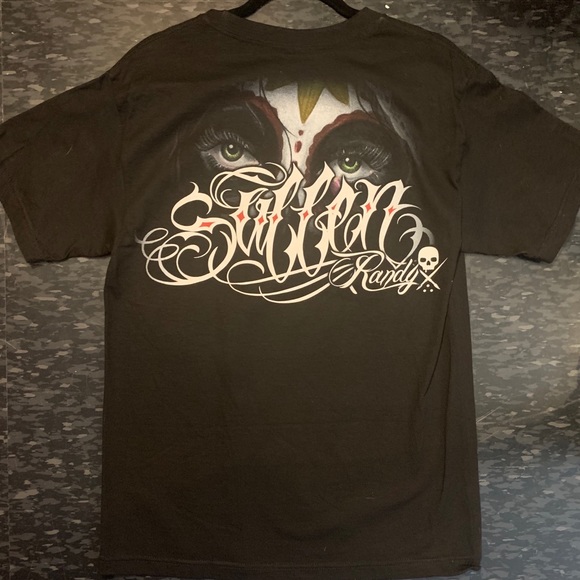 Sugar Skull Make-up Sullen T-Shirt - Picture 2 of 4